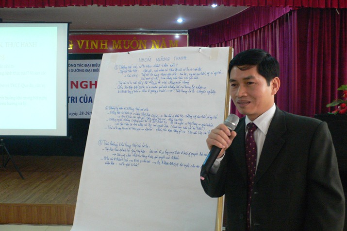 Ảnh hội nghị "Kỹ năng tiếp xúc cử tri của đại biểu dân cử" tại Điện Biên 28-29/2/2012