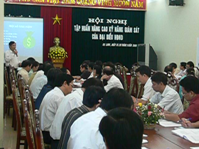 Ảnh HNTH kỹ năng giám sát của HĐND tại tp Hạ Long từ 25-26/9/2008